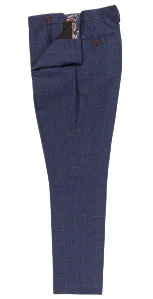 Guide London Italian Wool Blend Trousers| Blue