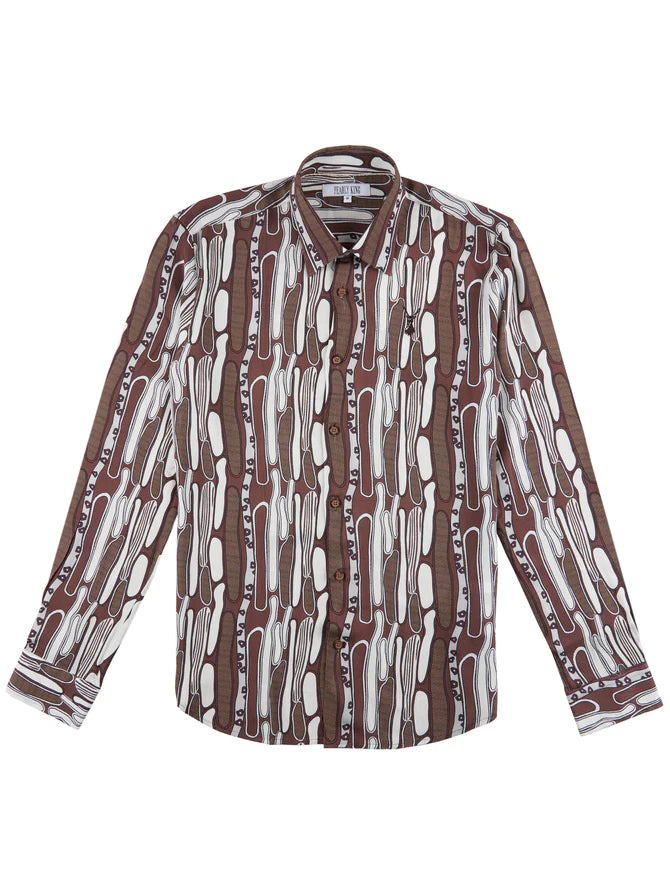 Pearly King Wade LS Shirt | Light Brown