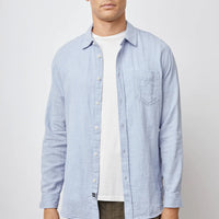 Rails Wyatt L/S Shirt | Blue Melange