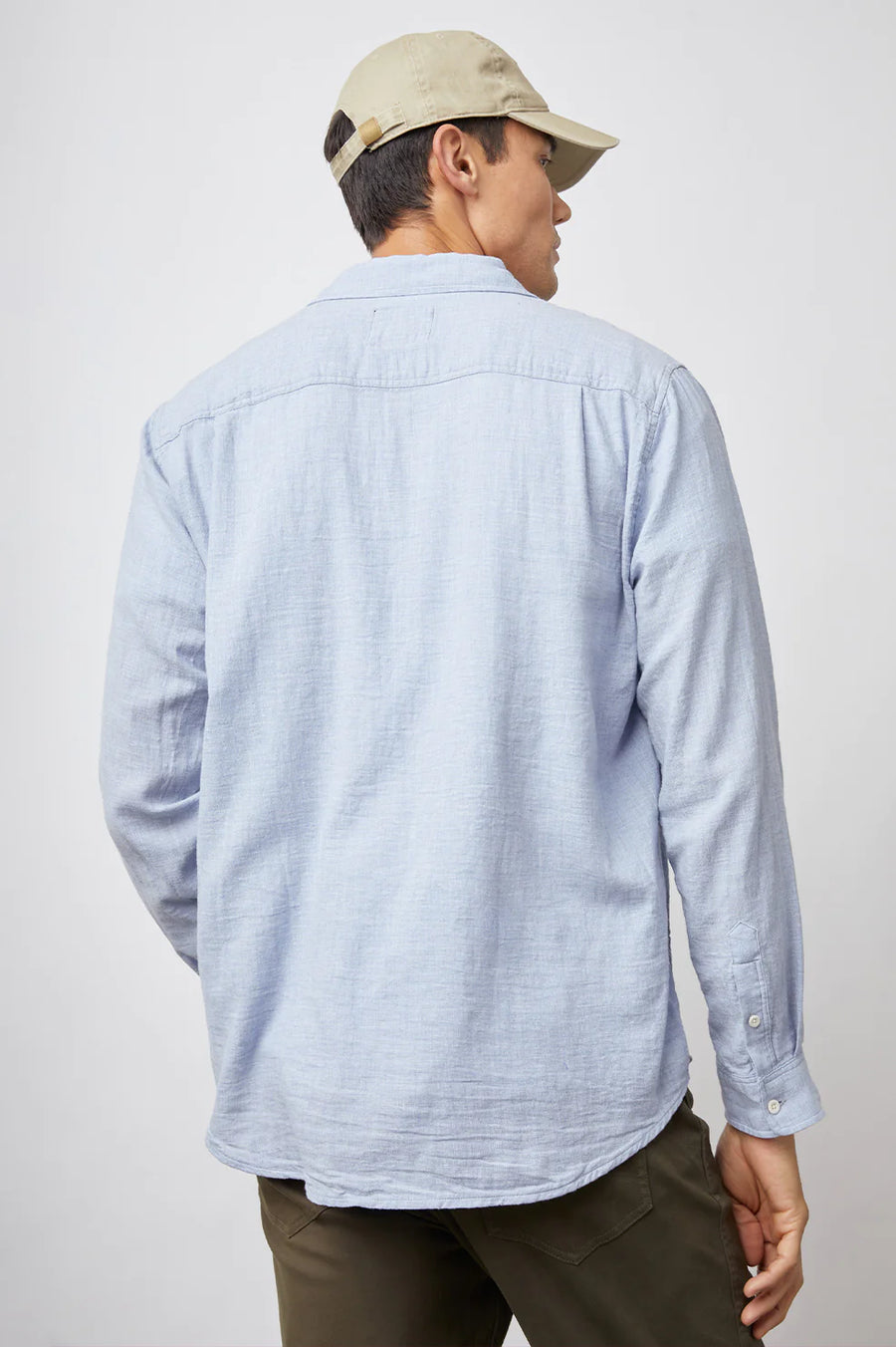 Rails Wyatt L/S Shirt | Blue Melange