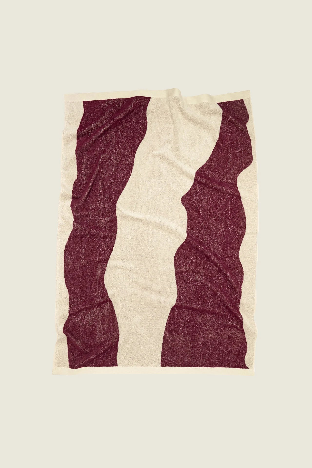 OAS Beach Towel | Burgundy Bone