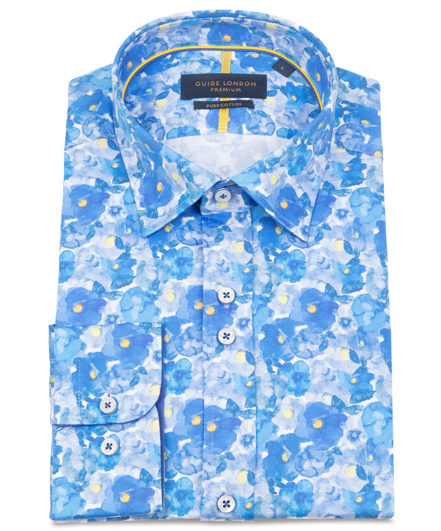 Guide London L/S Shirt | Watercolour Effect