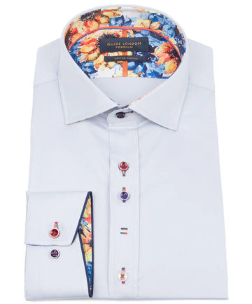 Guide London L/S Shirt Plain But Not Plain | Sky