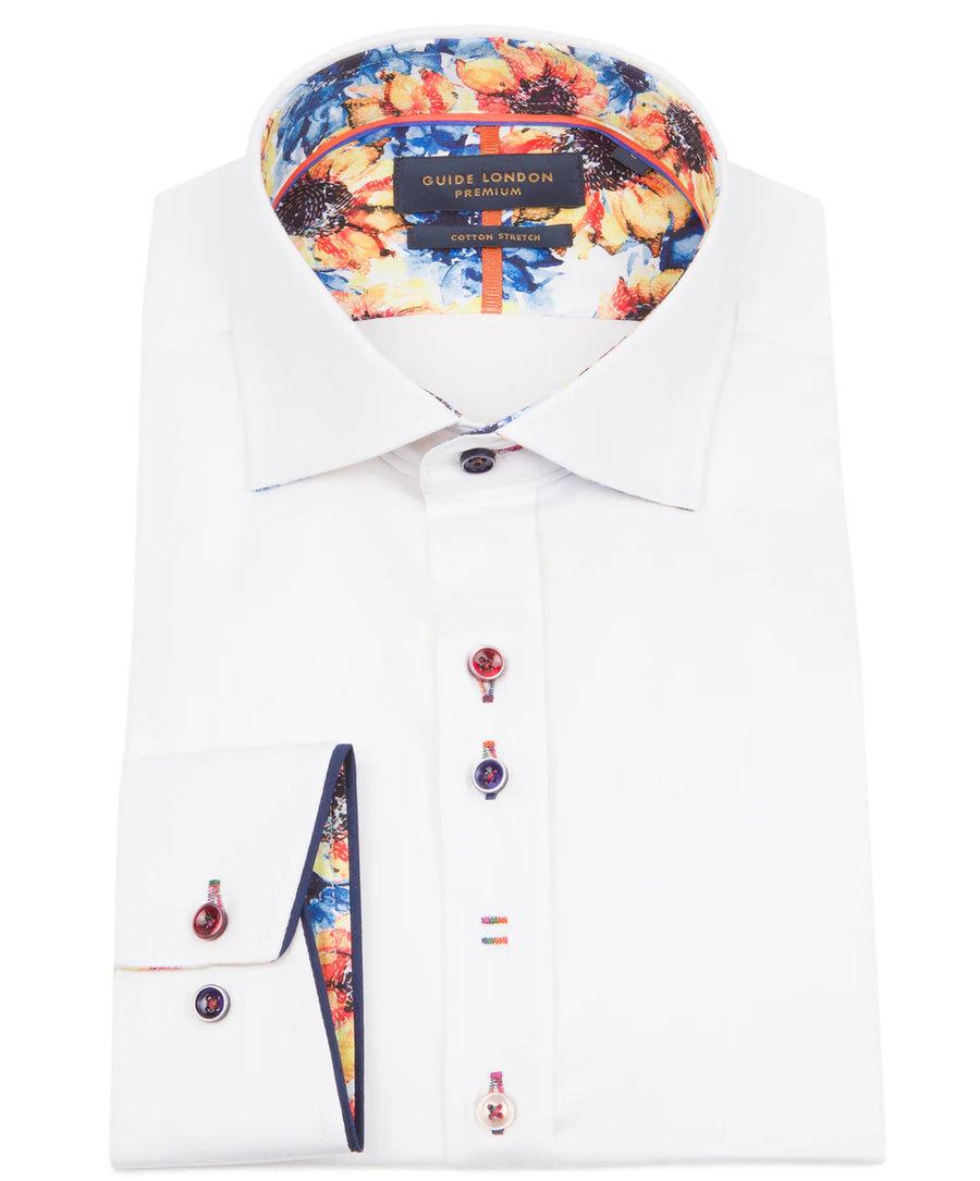 Guide London L/S Shirt Plain But Not Plain | White
