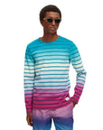 Scotch & Soda Dip Dye LS T-Shirt | Stripes