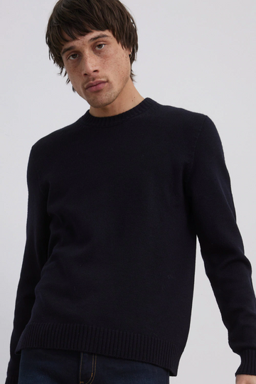 Standard Issue Merino Crew Sweater | Navy