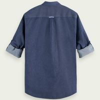 Scotch & Soda Chambray L/S Shirt | Indigo Blue