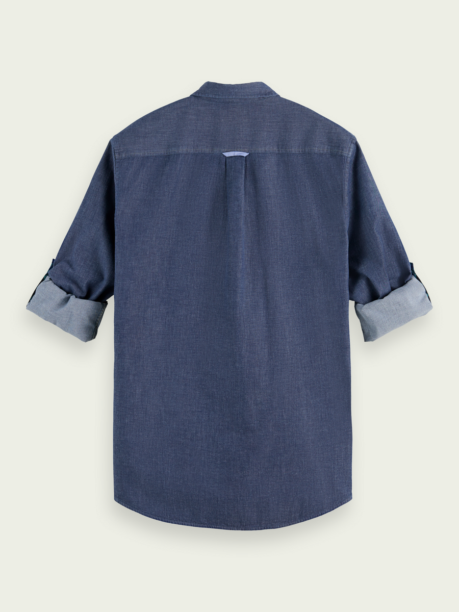 Scotch & Soda Chambray L/S Shirt | Indigo Blue