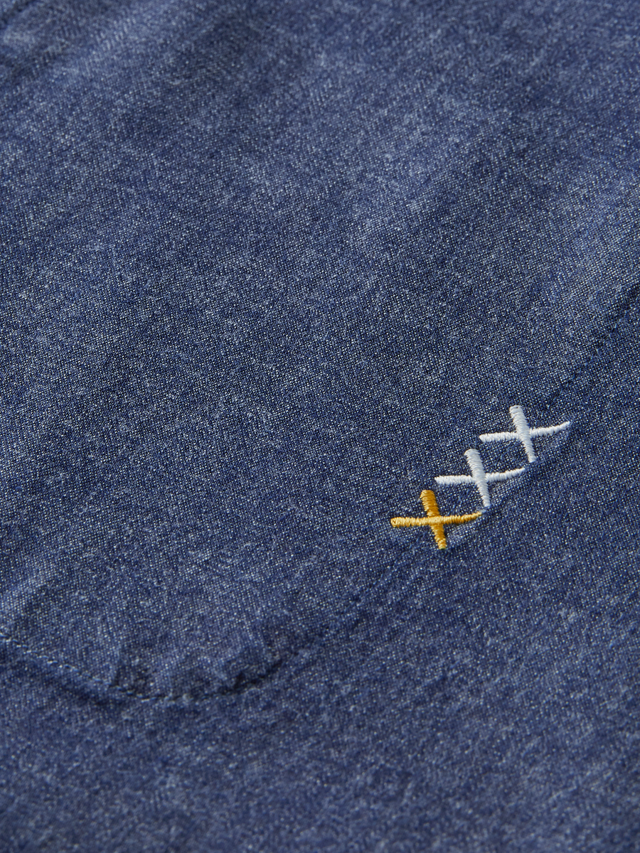 Scotch & Soda Chambray L/S Shirt | Indigo Blue