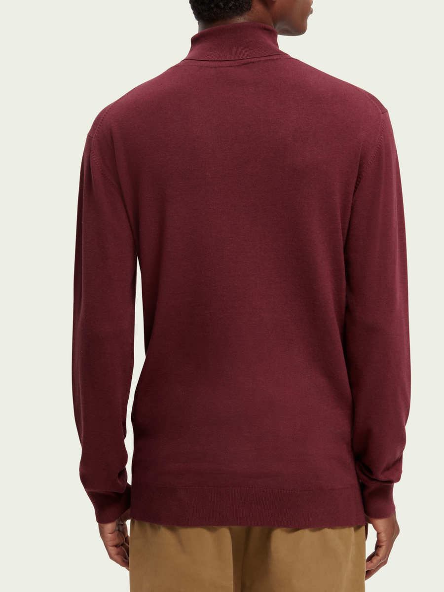 Scotch & Soda Classic Turtle Neck | Bordeaux Melange