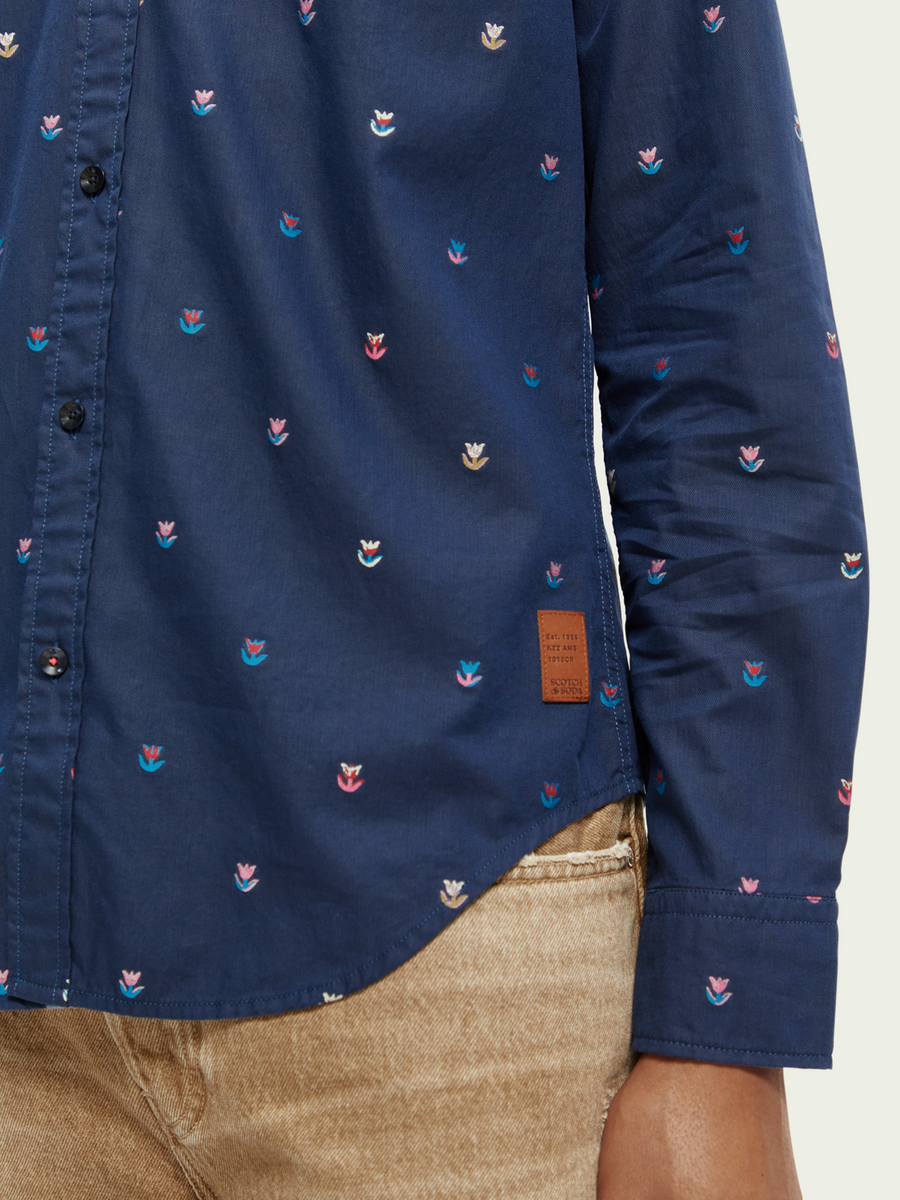 Scotch & Soda Jacquard L/S  Shirt | Combo C