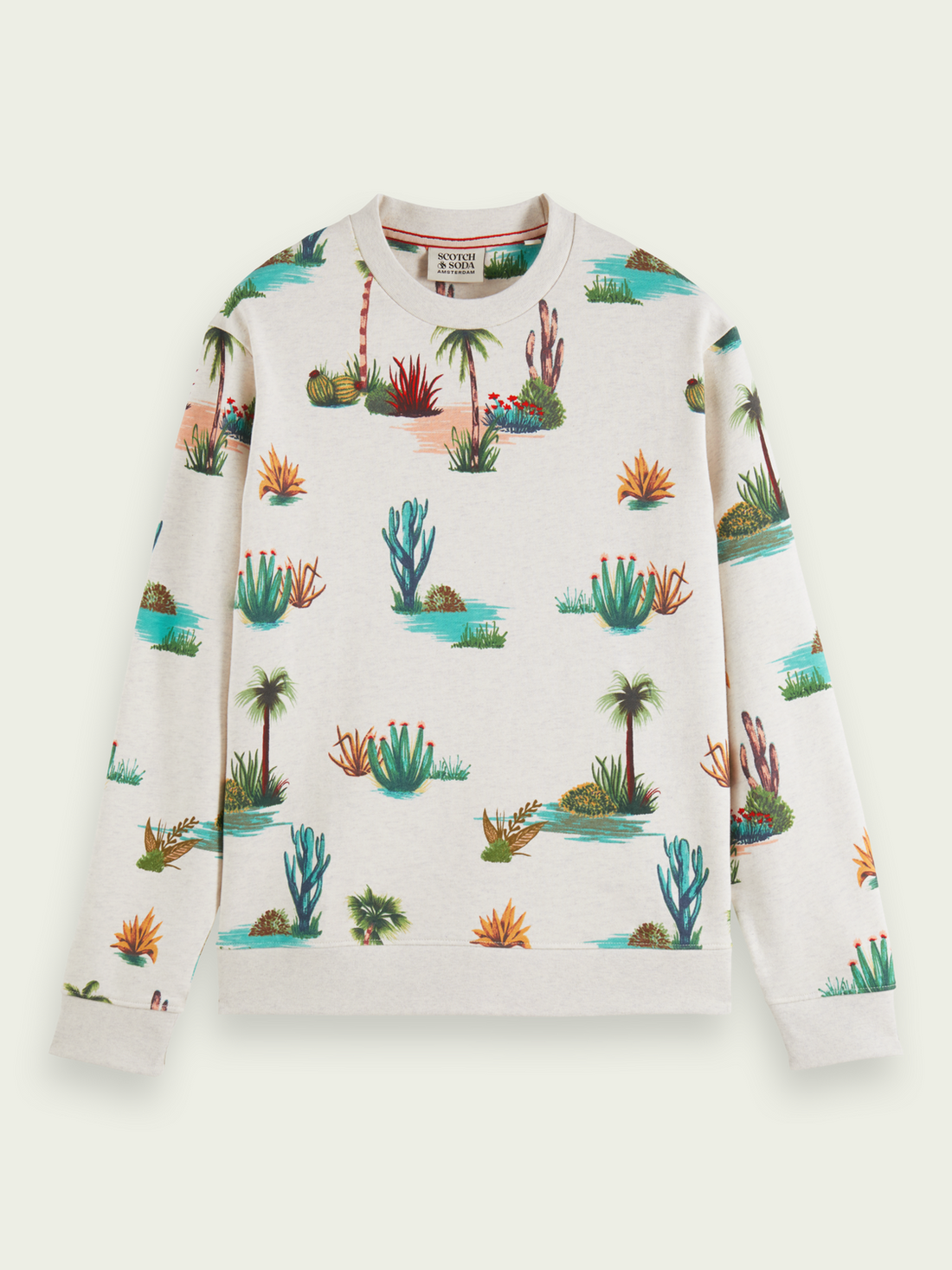 Scotch & Soda Printed Crewneck Sweatshirt | Combo D