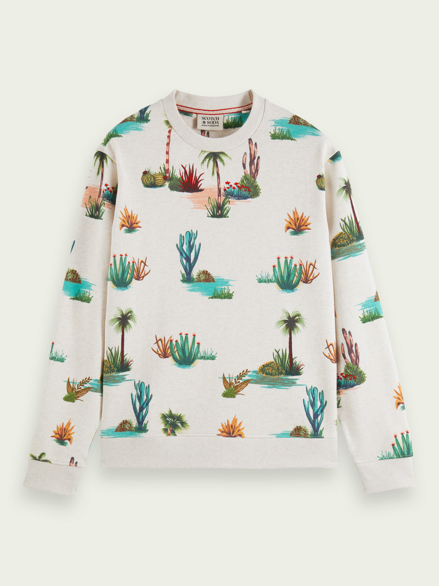 Scotch & Soda Printed Crewneck Sweatshirt | Combo D