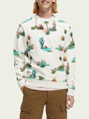 Scotch & Soda Printed Crewneck Sweatshirt | Combo D