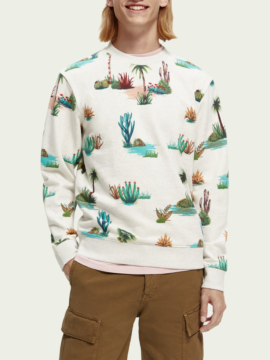 Scotch & Soda Printed Crewneck Sweatshirt | Combo D