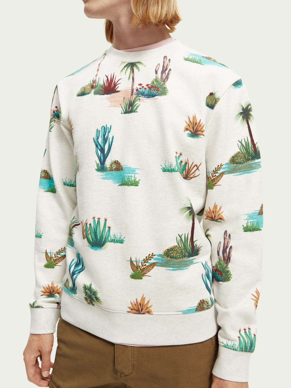 Scotch & Soda Printed Crewneck Sweatshirt | Combo D