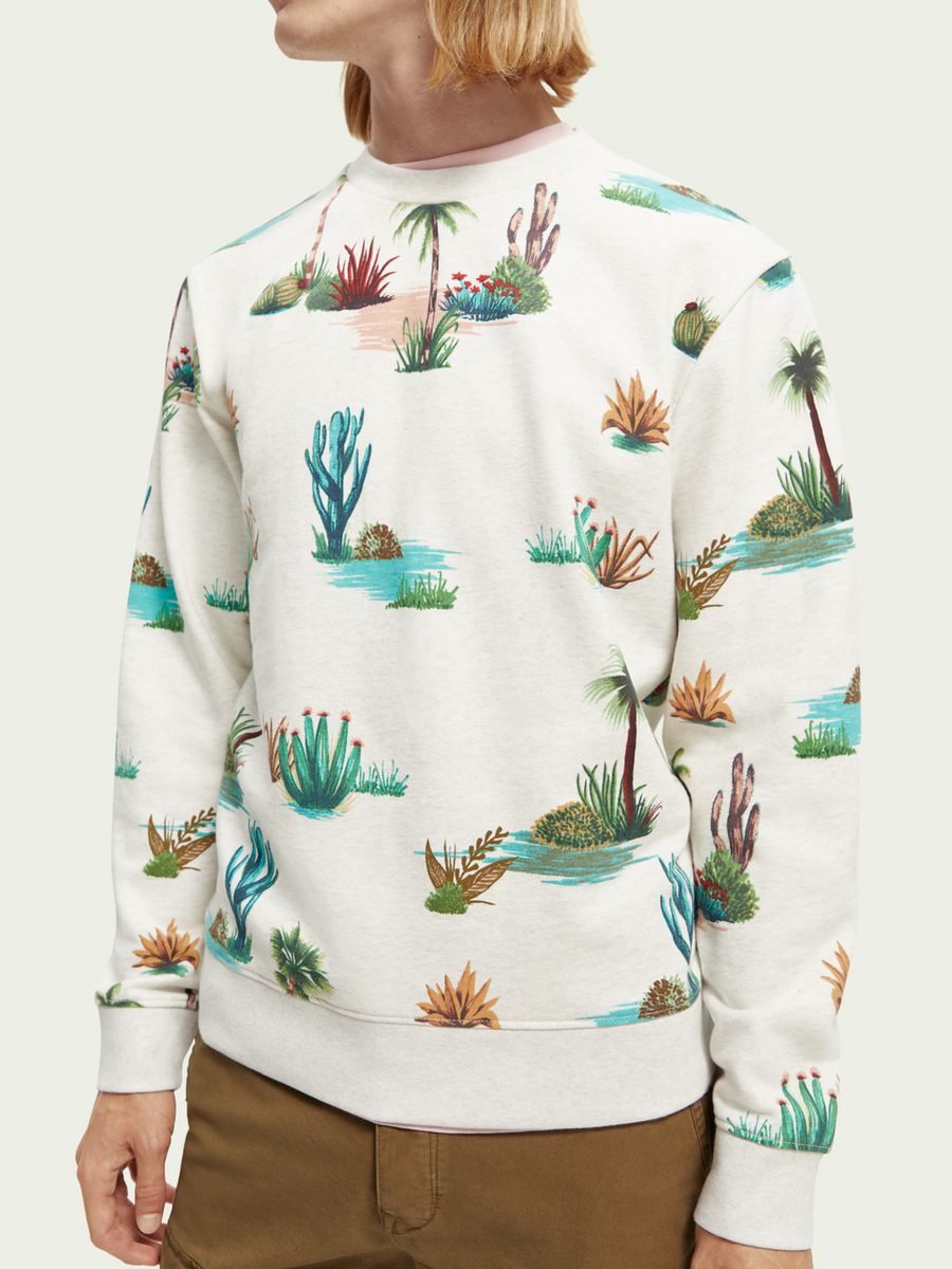 Scotch & Soda Printed Crewneck Sweatshirt | Combo D
