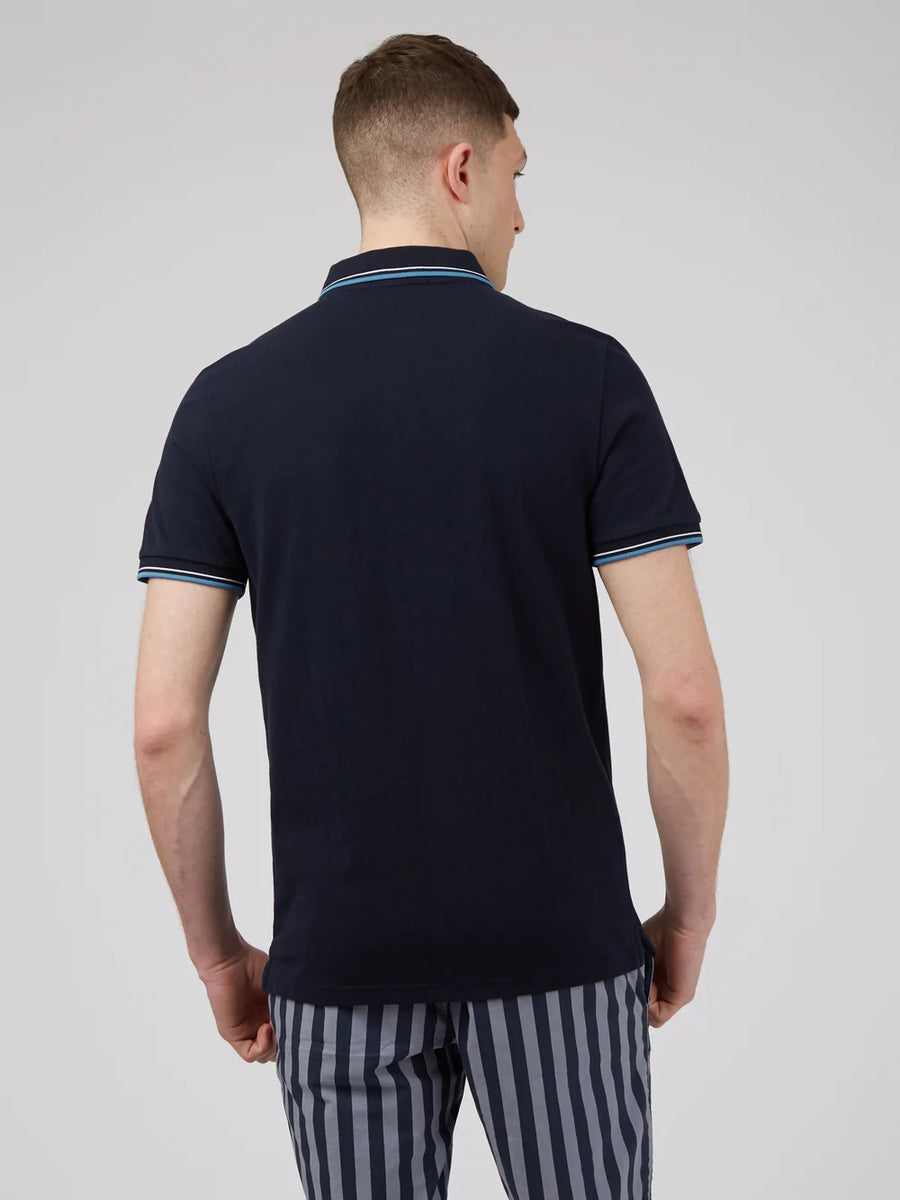 Ben Sherman S/S Polo | Navy Strolling Record