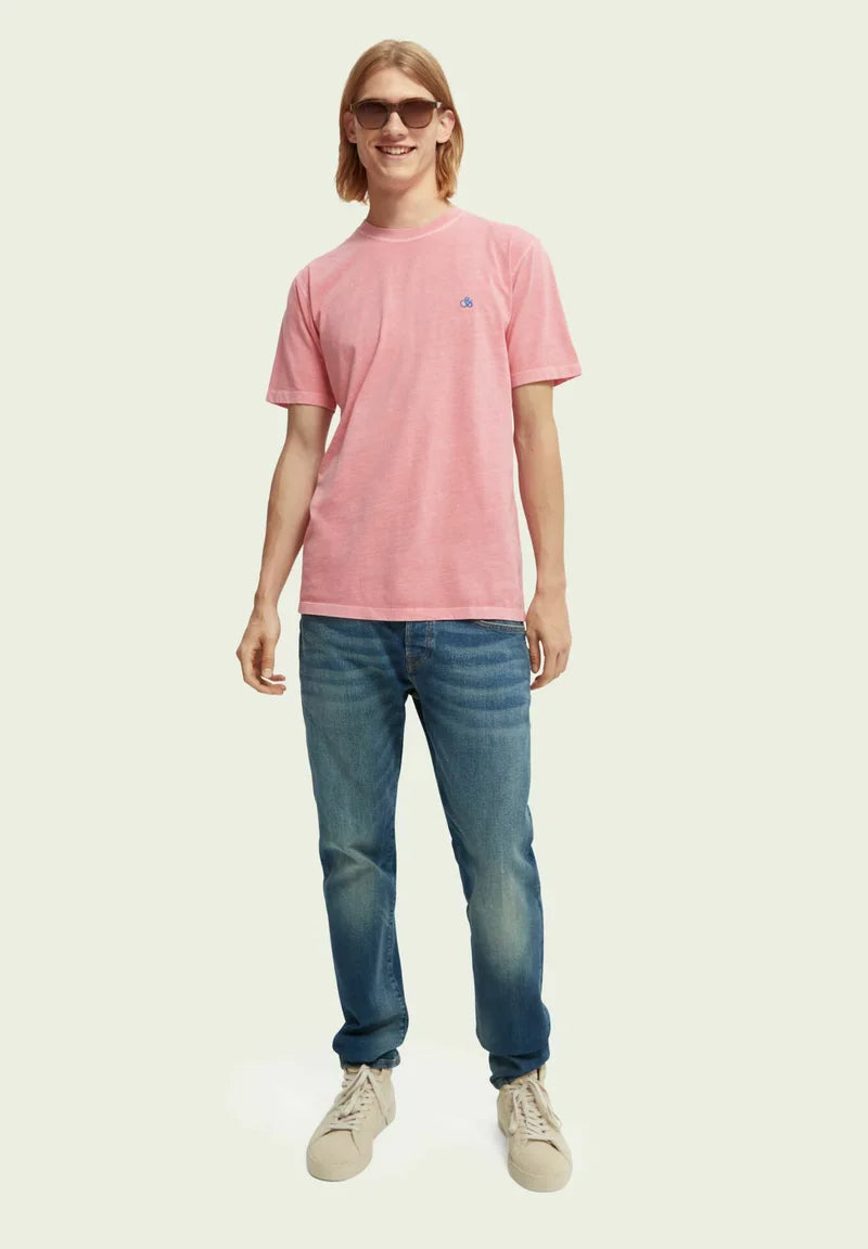 Scotch & Soda Garment-dyed T-Shirt | Candy or Blue