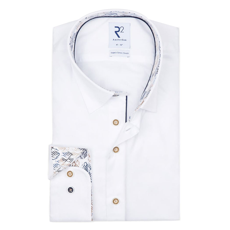 R2 Hidden Button Down L/S Shirt | Winter White
