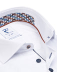R2 Widespread L/S Shirt | White twill & Bricks