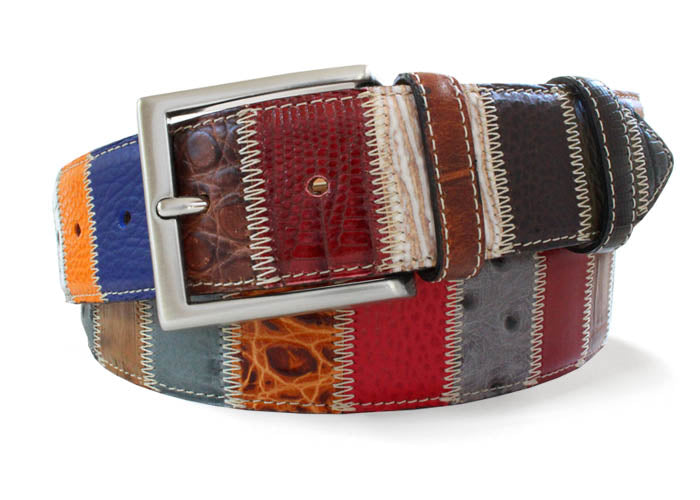 Robert Charles 1587 Patchwork Leather Belt - Alexanders on Tennyson
