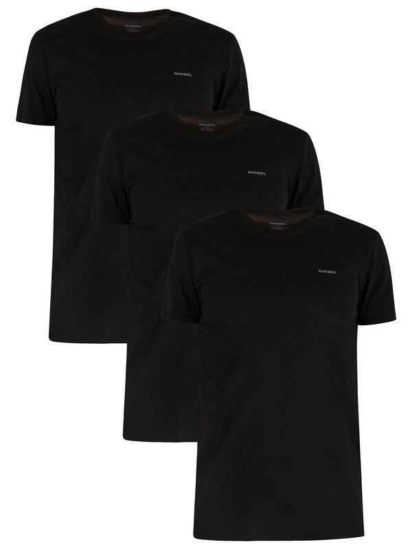 Diesel Jake Three Pack Basic Tee | Black or White
