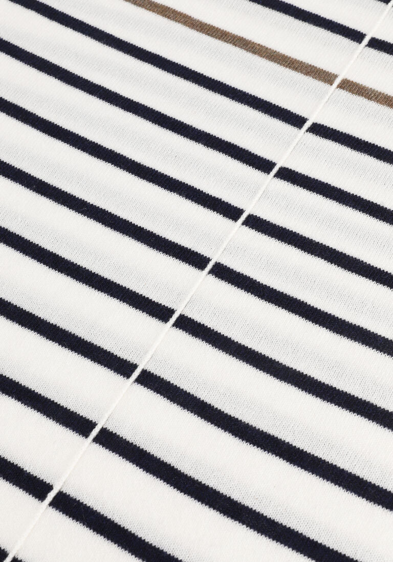 Dstrezzed Knit Stripe S/S T-Shirt | White