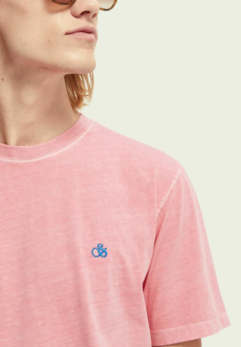 Scotch & Soda Garment-dyed T-Shirt | Candy or Blue