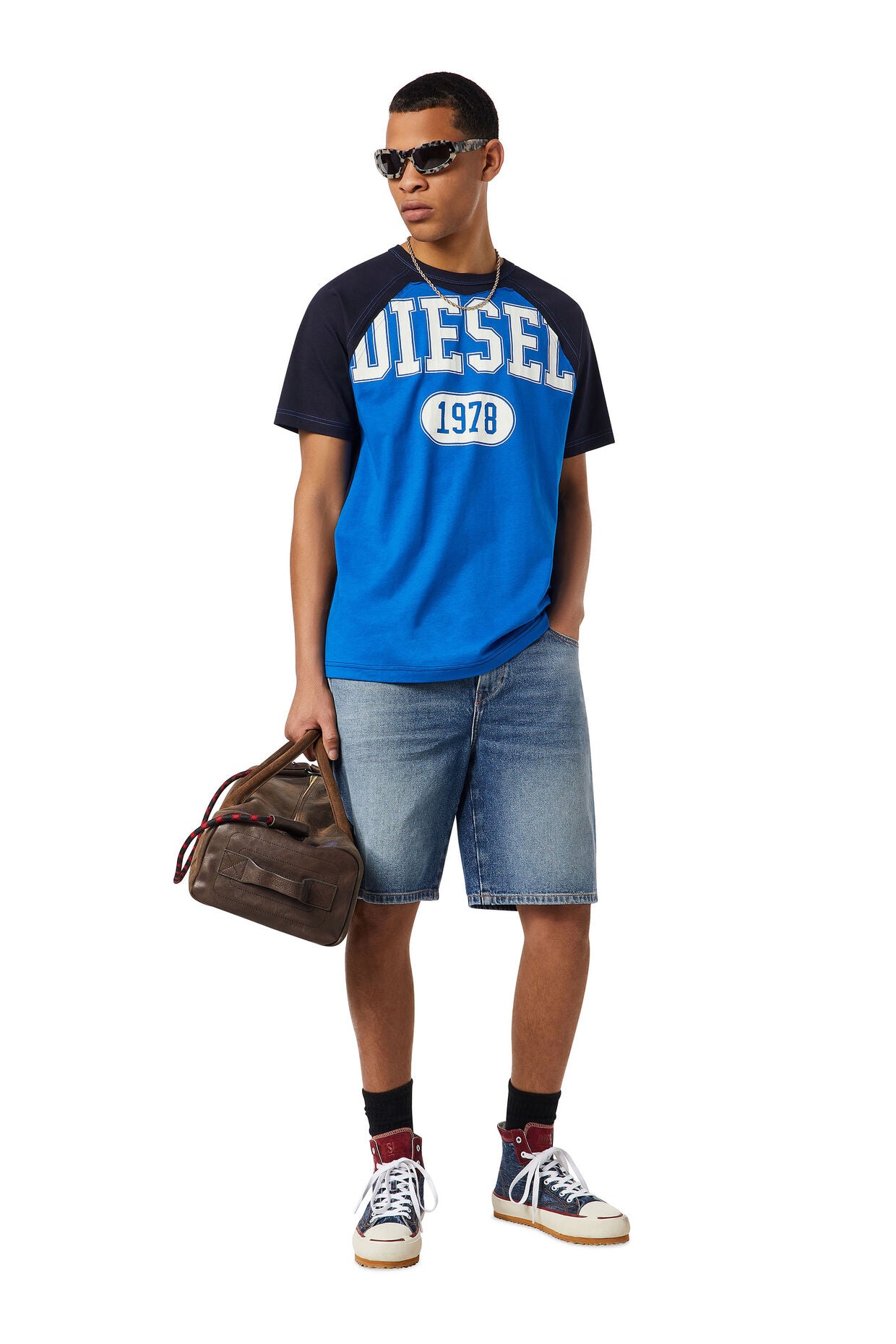 Diesel D-STRUKT Short | Denim Washed Blue