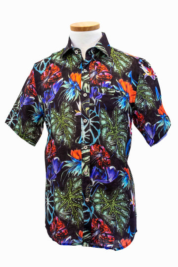 Astin S/S Linen Shirt | Maui Print