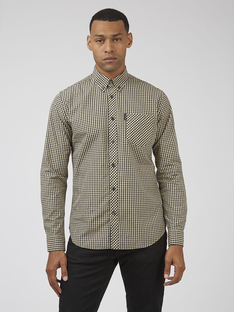 Ben Sherman Signature Gingham L/S Shirt | Black