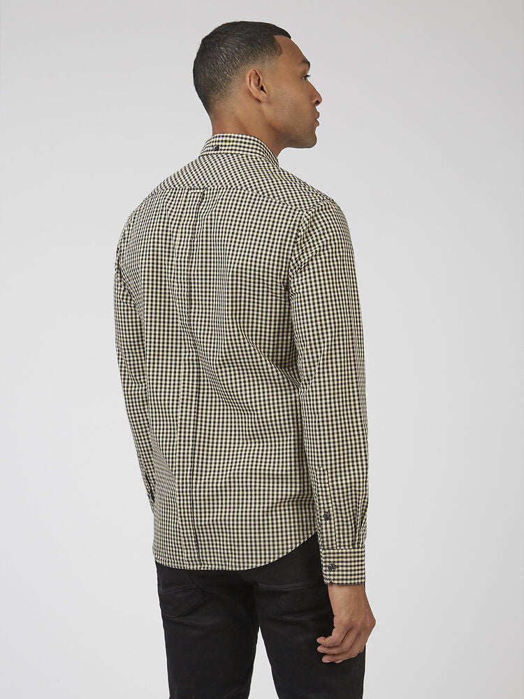 Ben Sherman Signature Gingham L/S Shirt | Black