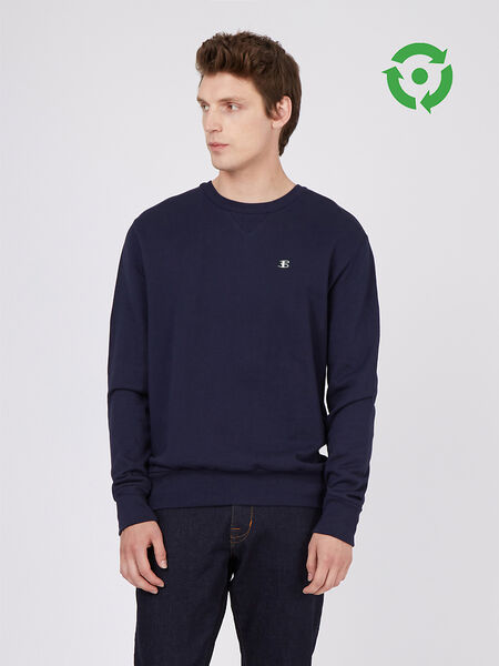Ben Sherman B Logo Crew Sweatshirt | Marine