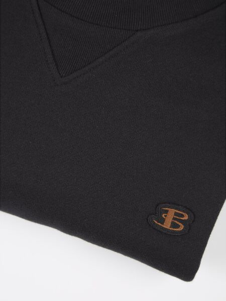 Ben Sherman B Logo Crew Sweatshirt | Black