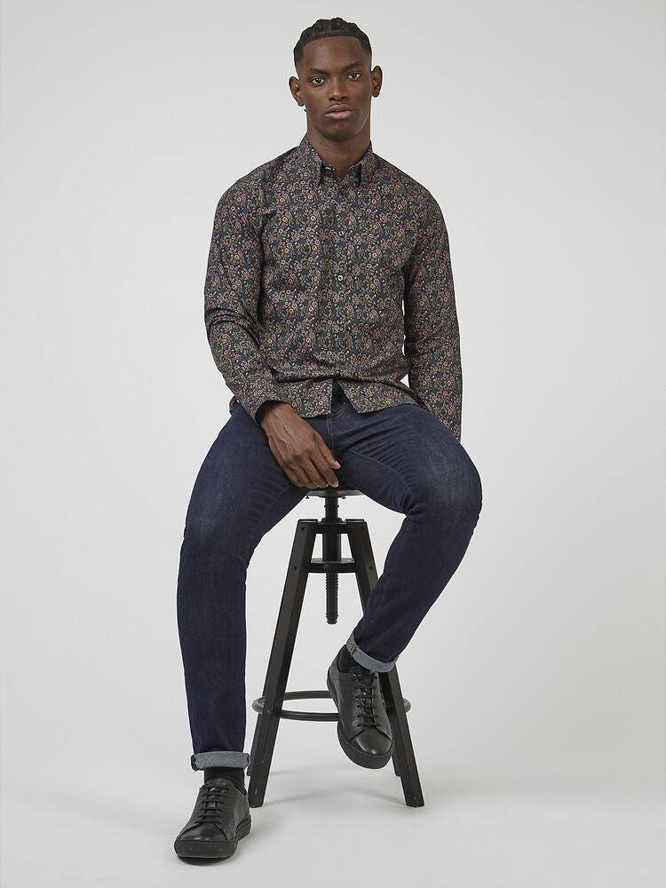 Ben Sherman L/S Shirt British Floral | Night