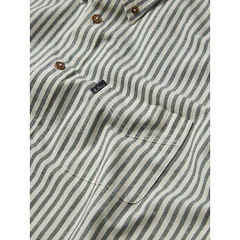 Ben Sherman Recycled Cotton Oxford | Green Stripe