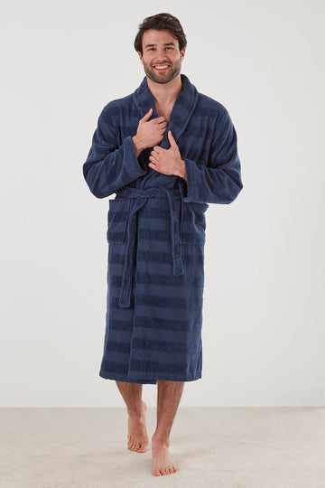 Baksana Aiden Robe | Navy