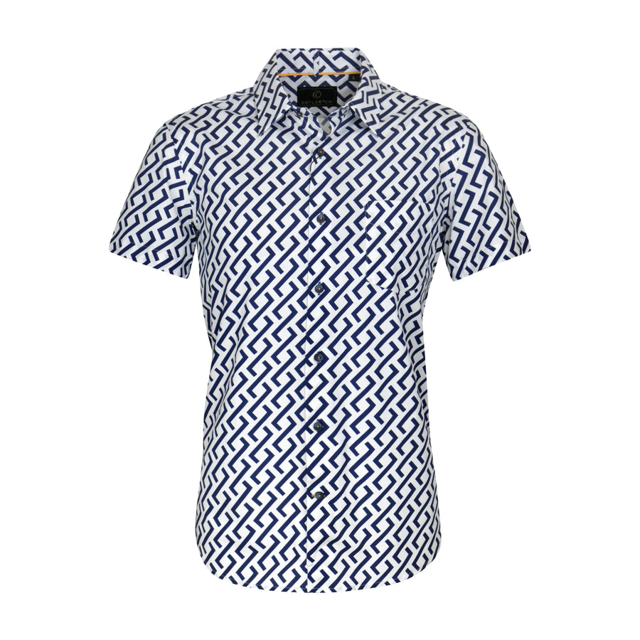 Cutler & Co Short Sleeve Shirt | Navy
