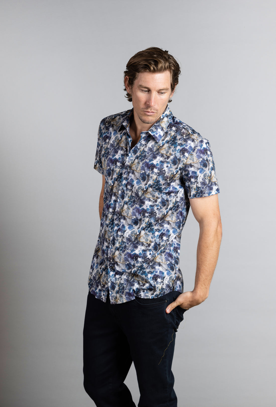 Cutler & Co Short Sleeve Shirt | Oil Blue
