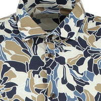 Dstrezzed Camo L/S Shirt | Dark Navy