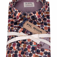 Fil Noir Treviso HBD L/S Shirt | Burgundy