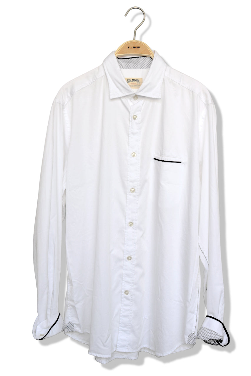 Fil Noir L/S Shirt Ascoli | White