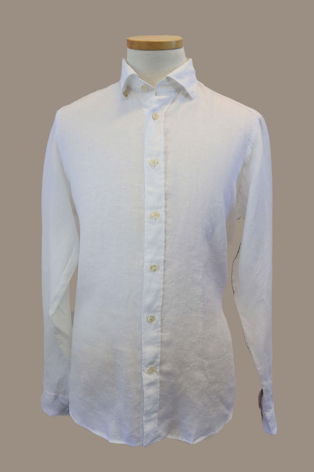 Fil Noir Roma HBD L/S Shirt | White Linen