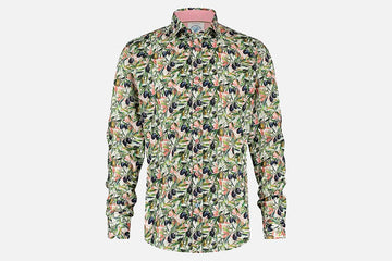A Fish Named Fred Olives L/S Shirt | Green/Pink