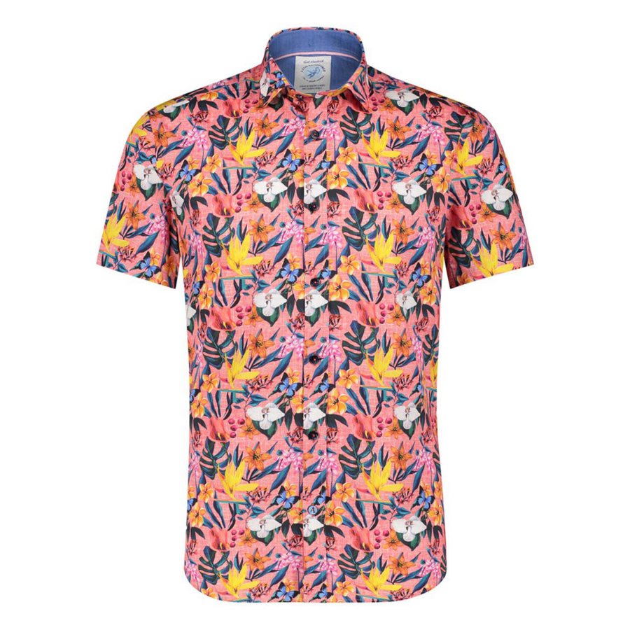A Fish Named Fred S/S Shirt | Floral Pink