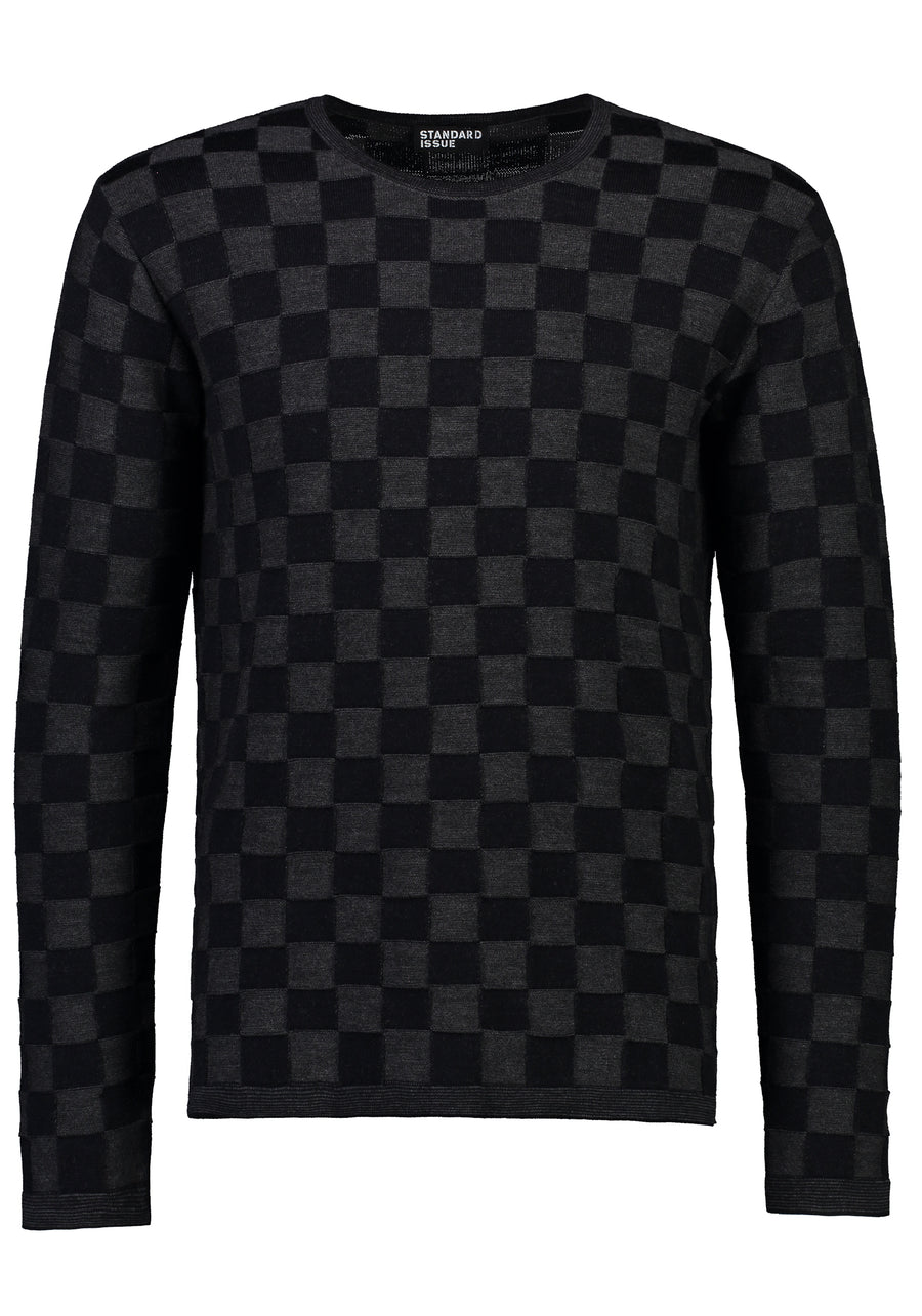 Standard Issue Gingham Gunmetal Jumper