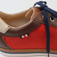 Italianino Harry Sneaker | Red & Brown