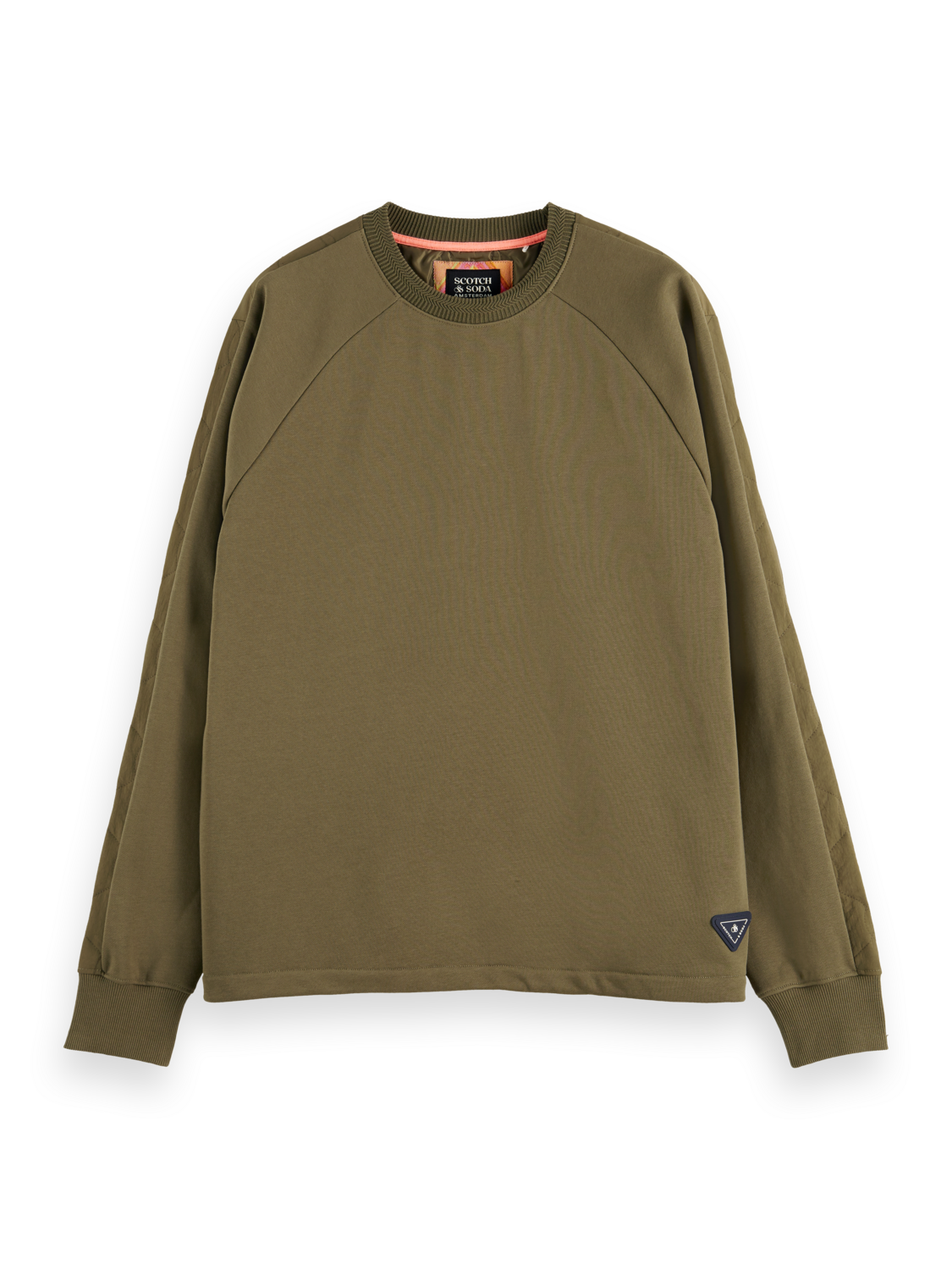 Scotch &amp; Soda Quilted Felpa | Military Green