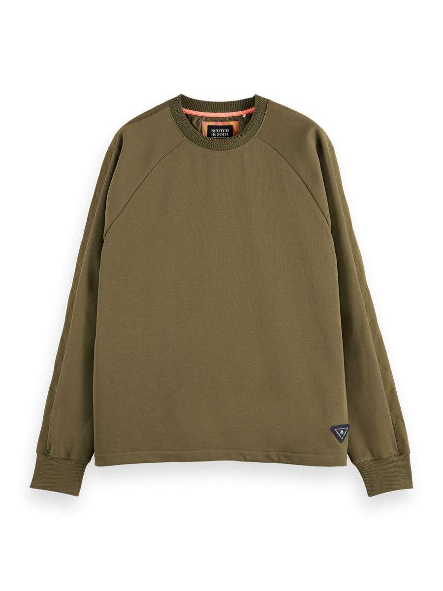Scotch & Soda Quilted Felpa | Military Green